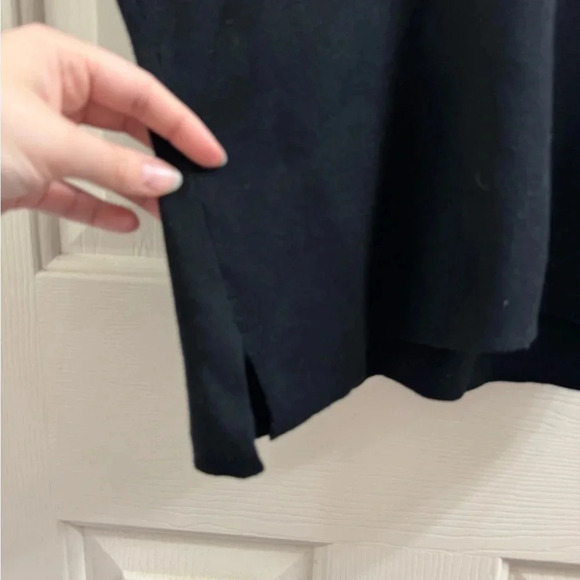 I. B. Diffusion black v neck short sleeve top - Picture 3 of 5